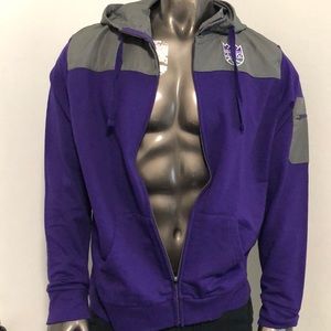 NBA Sacramento Kings purple zip hoodie